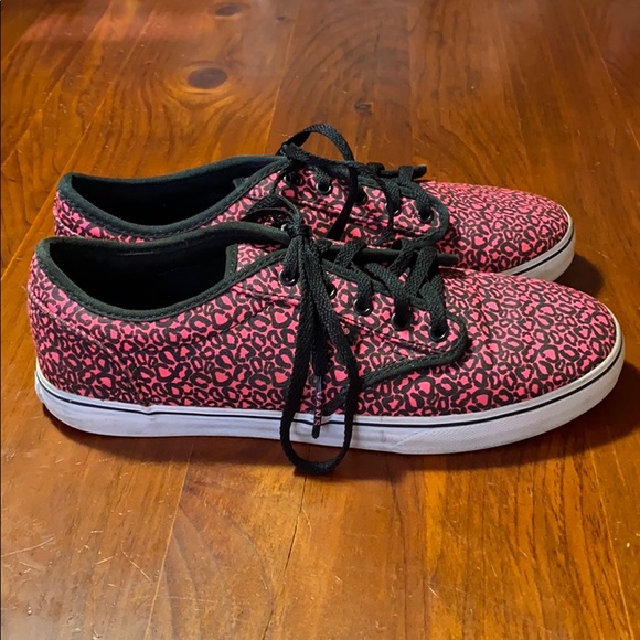 Vans Pink & Black Cheetah print sneakers - Picture 6 of 9